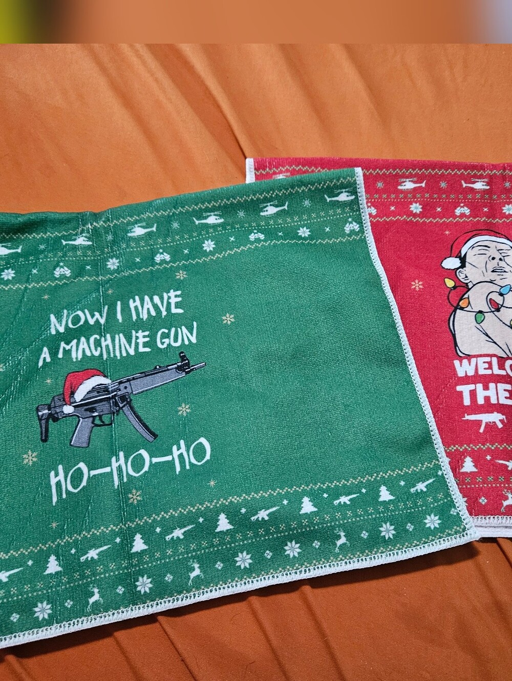2 NWOT Die Hard Christmas Micro Fiber Kitchen Towel